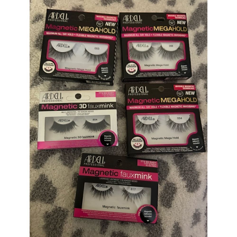 Beauty/makeup magentic eyelash lot- nip/nib ardell 5x bundle lot